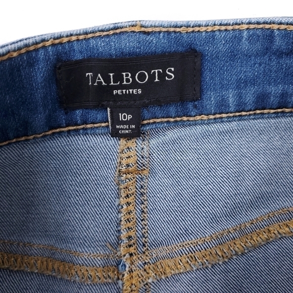 New Talbots Petites Blue Denim Skirt Sz 10 Petite - Picture 7 of 12